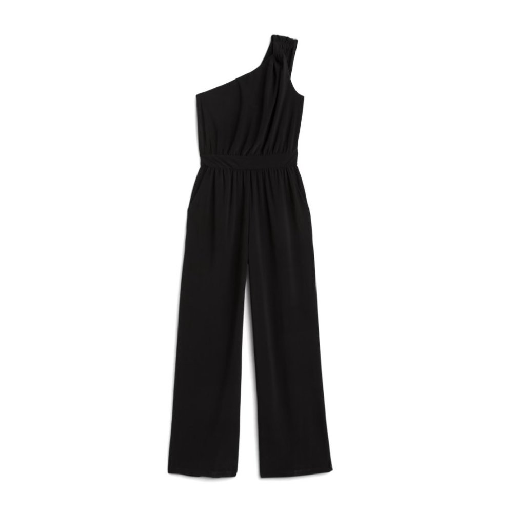 Luna One Shoulder Knit Jumpsuit